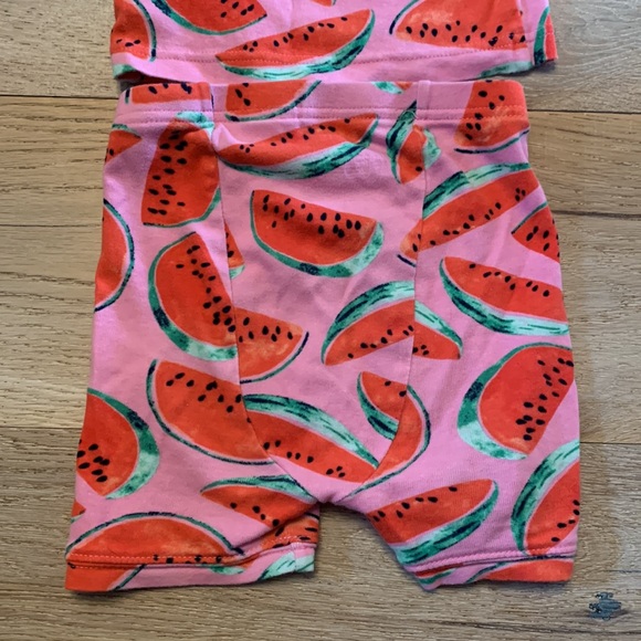 BabyGap short sleeve watermelon PJ set - Picture 6 of 7